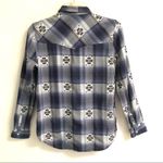 American Eagle Outfitters boyfriend fit western style plaid snap up shir… Photo 1