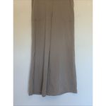 Max Studio  London Beige Tan Wide Leg Elastic Waist Pull On Pants Womens Small Photo 2