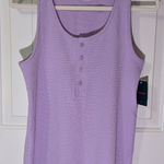 NWTS Tommy John Waffle Weave Tank Top Women's Medium Lavender Purple Photo 0