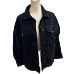 Urban Outfitters Women's Black Denim Jacket Size S Casual Button-Down Photo 0
