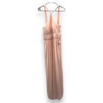 Birdy Grey Kiko Mesh Halter Formal Bridesmaid Dress in Pale Blush Size L NWT Photo 2