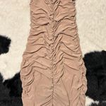 Baddieville Nude Mini Dress Photo 3