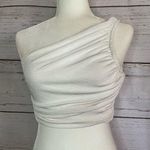 one shoulder crop top White Photo 0