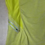 Athleta 🌟 Women’s S Yellow Racerback Tank Top Mesh Panels Zip Pocket Activewear Photo 1