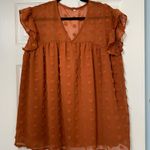 Amazon V neck ruffle sleeve flowy blouse tunic- Photo 0