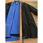 Susan Graver  Shaw Women’s Fleece Blue Black Small Jacket Coat Winter Fall Photo 5