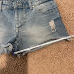 Women's (petite) Low Rise Distressed Denim Short Blue Size 30 Photo 5