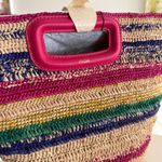 Maje  Mini Striped Basket Bag -NWT Photo 5
