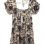 House of Harlow 1960 Puff Sleeve Smocked Mini Dress Size Medium - New with Tags 687P Photo 0