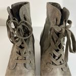 Roxy  Garrison Green Lace Up Side Zip Combat Style Boots Size 9 Photo 5