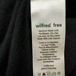 Wilfred Free Aritzia Esther Short Sleeve Round Hem Light Sweater Black Sz Medium Photo 5