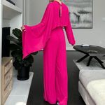 Krisa  Dusk Asymmetrical 2-Piece Cape Jumpsuit Photo 2