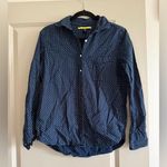 Prince & Fox Blue and White Casual Button Down Shirt Size M Photo 0