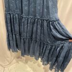Gorgeous NWT Sachin & Babi chambray blue faux wrap ruffle floral maxi dress Size 10 Photo 4