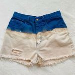 Bill Blass Vintage  high waist tie dye cutoff shorts Photo 3
