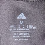 Adidas  Cropped Black Leggings Size Medium EUC‎ Photo 3