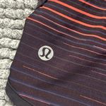 Lululemon  Striped Black and Red Athletic Shorts Photo 3