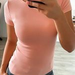 H&M Pink Crew Neck Short Sleeve T-Shirt Size XS Photo 0