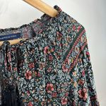 American Eagle  Floral Print Peasant Boho Women's Top size Large Photo 8