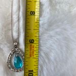 Adrian Buckley NIB England Jewellery Necklace with Silver and Light Blue Pendant Photo 7