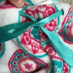 The Comfy Pajama Pants Plush Hippie Boho White Pink Womens Fits Small Photo 3