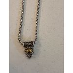 Brighton Pearl Braided Reversible Silver Tone Jewelry Necklace Earings Photo 4