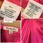 Vine & Love PINK SATIN LEOPARD PRINT PUFFED SLEEVE DRAWSTRING BLOUSE (3X) Photo 8