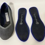 Rothy's The Flat Cloud Grey Birdseye Round Toe Ballet Black/White Women's 6 Photo 8