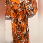 Faithfull the Brand Faithful The‎ Brand Isola Midi Dress in Orange Sz S Photo 6