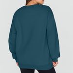 Teal Trendy Queen Sweatshirt Blue Size M Photo 2