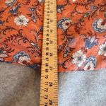 J. Jill Love Linen Tank Top Womens Medium Peach Floral Print Pockets Resort Wear Orange Photo 12