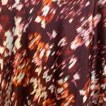 Rafaella Women’s Long Maxi Skirt XL 16 Plum Orange White Print Waist 36” 38” NWT Photo 3