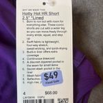 Lululemon  Hotty Hot High-Rise Lined Short 2.5" College Purple Size 4 Photo 4