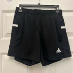 Adidas Women's Black and White Athletic Shorts (Soccer) Photo 0