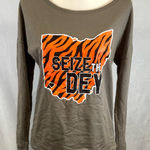 Next Level Apparel Cincinnati Bengals Seize the Dey long sleeve graphic football tshirt medium NWOT Photo 0
