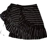 Anthropologie New  New Moon River Wrap Around Pin Striped Skirt - Size Large Photo 4