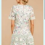 Just Me Mint Green Floral Crochet Eyelet Dress Photo 2