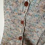 BCBGMAXAZRIA vintage y2k multicolored funky knit button-up cardigan Photo 4