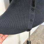 Lands' End Women's Black Cable- Stitch Cardigan Sweater 1X Preppy Collegiate Photo 1