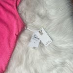 Good American  One Piece Swimsuit Bright Pink Asymmetrical Always Fits NWT Photo 1