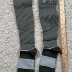 FIGS  Compression Socks Olive Green White Stripe "100% AWESOME" Logo Size M Photo 0