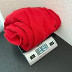 Eddie Bauer Red Waffle Knit High Neck Pullover Thermal Top Women's Size Large Photo 7