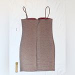 Reformation NWT  Kyla Dress - Taupe Sparkle - M Photo 7