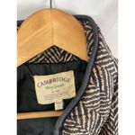 Cambridge Dry Goods Patterend Quilted Vest Size Small Black Photo 3
