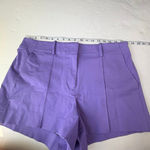 J.Crew NWT Women's Pintuck suit short in bi-stretch cotton blend purple size 12 Photo 8