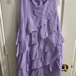 ZARA Purple Ruffle Dress Photo 0