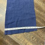 Elevenses Anthropologie  100% Linen Pants Blue Womens Size 4 Wide Leg Trousers Photo 4