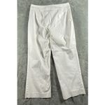 Ralph Lauren Lauren  White‎ Crop Pants Women 14 Stretch Straight Wide Leg Casual Photo 5