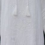 Sundance White Aleta Embroidered Mini Shift Dress Small Photo 6