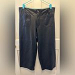 Anthropologie  The Colette Cropped Wide-Leg Pants by Maeve: Faux-Leather Edition Photo 1